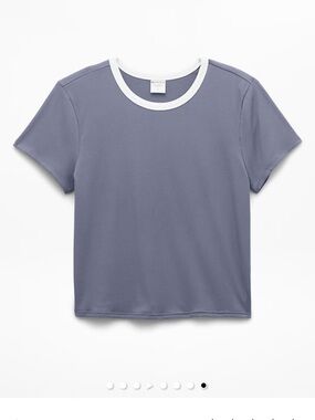 Signature Rib Crop Tee